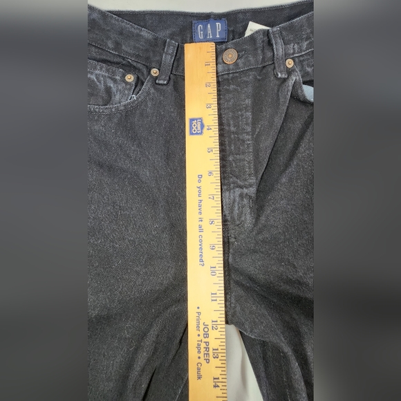 VINTAGE GAP DENIM CLASSIC FIT WOMEN'S JEANS, SIZE 12 ANKLE, BLACK - Picture 10 of 14